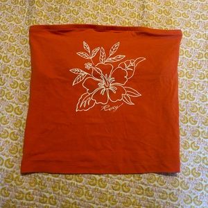 VINTAGE ROXY TUBE TOP ORANGE